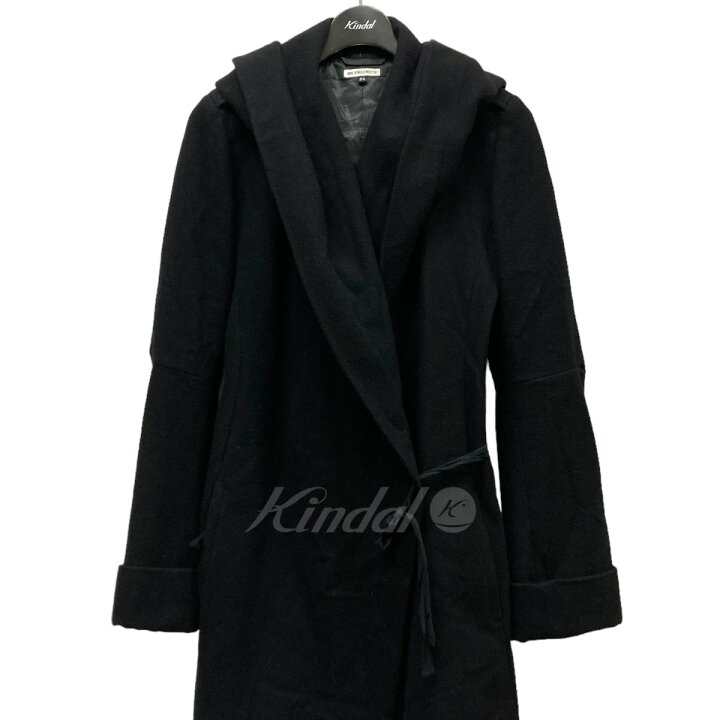 楽天市場】【中古】ANN DEMEULEMEESTER フーデッドコート ブラック 