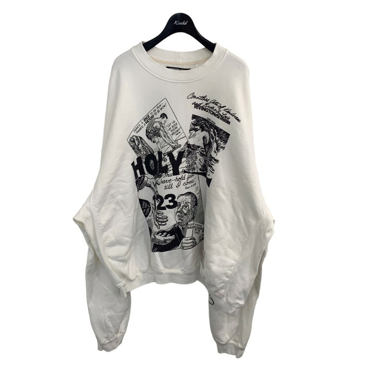 楽天市場】【中古】RRR123 オーバーサイズプリントスウェット ホワイト  