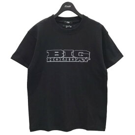 【中古】TMT× Marbles プリントTシャツ S／S T-SHIRTS BIG HOLIDAY ブラック サイズ：M【価格見直し】