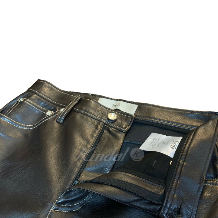 楽天市場】【中古】Sefrフェイクレザーパンツ ブラウン サイズ：29 
