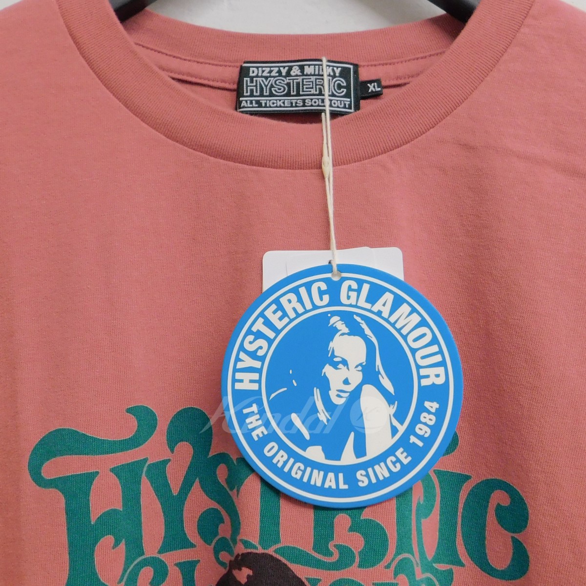 【中古】HYSTERIC GLAMOUR　2023SS GET STONED Tシャツ ピンク サイズ：XL 【231023】（ヒステリックグラマー）  | ブランド古着のカインドオル