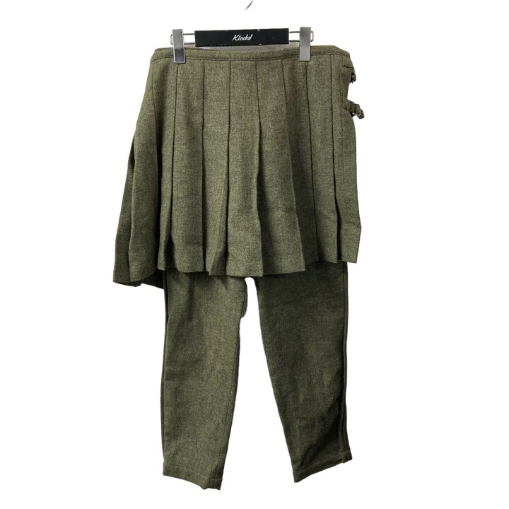 楽天市場】【中古】COMME des GARCONS ウールスカートパンツ グリーン  