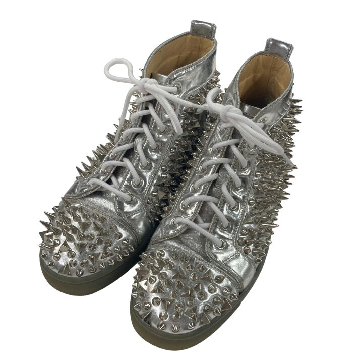 楽天市場】【中古】CHRISTIAN LOUBOUTINスタッズハイカットスニーカー  