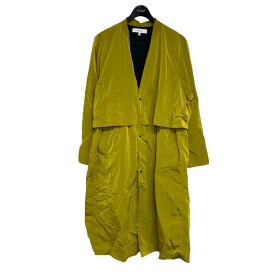 【中古】SASQUATCHfabrix．2020SS 「VENTILATION NYLON COAT」 ノーカラーナイロンコート イエロー サイズ：M【価格見直し】