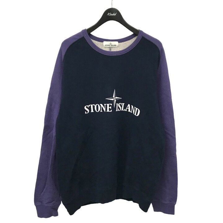楽天市場】【中古】STONE ISLAND ロゴプリント 2トーンクルーネック 
