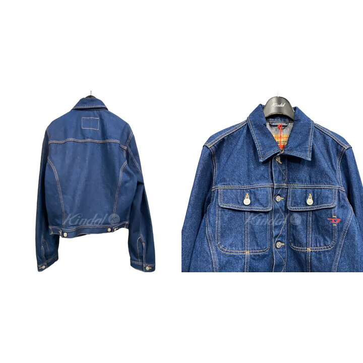 楽天市場】【中古】DIESEL｢ D-MILO TRUCKER JACKET｣ロゴ刺繍デニム 