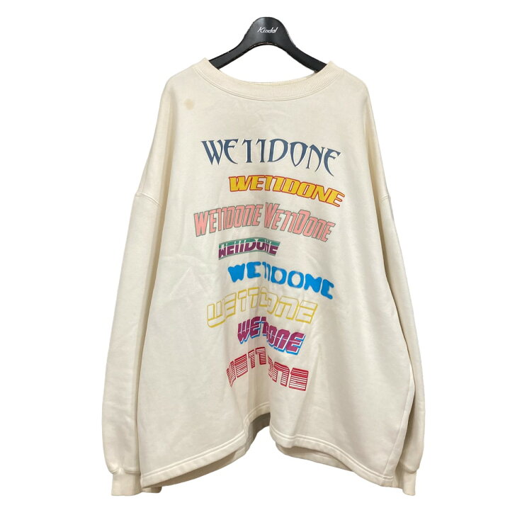 楽天市場】【中古】WE11DONEマルチロゴスウェット ホワイト サイズ：M  