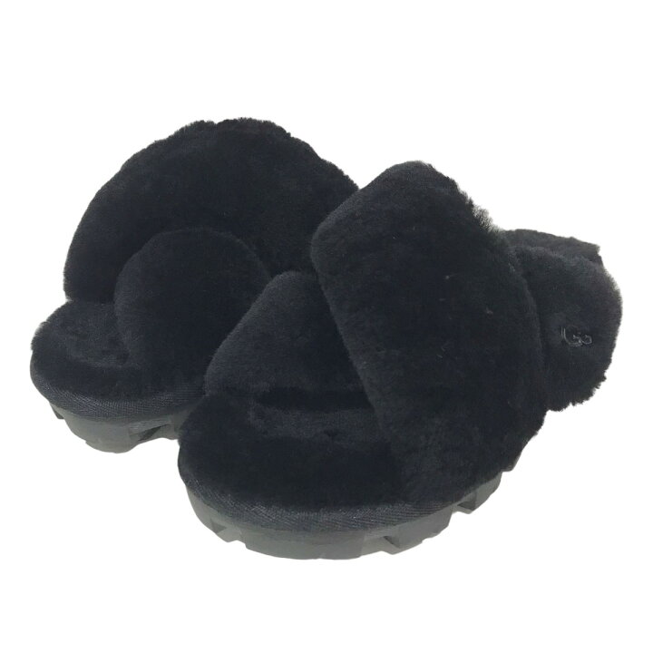 楽天市場】【中古】UGG シープスキンスライドサンダル FUZZETTE 