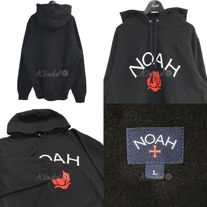 楽天市場】【中古】Noah ローズロゴパーカー ブラック サイズ：L 