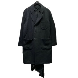 【中古】SASQUATCHfabrix．GOWN COAT コート 20AW-JKM008 ブラック サイズ：M【価格見直し】