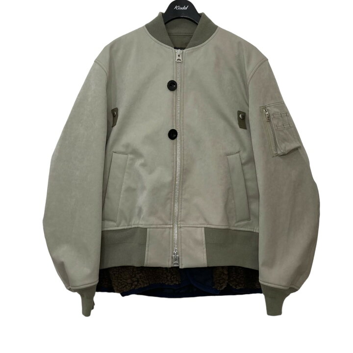 楽天市場】【中古】sacai23AW Faux Suede Mix Blouson ジャケット 23 