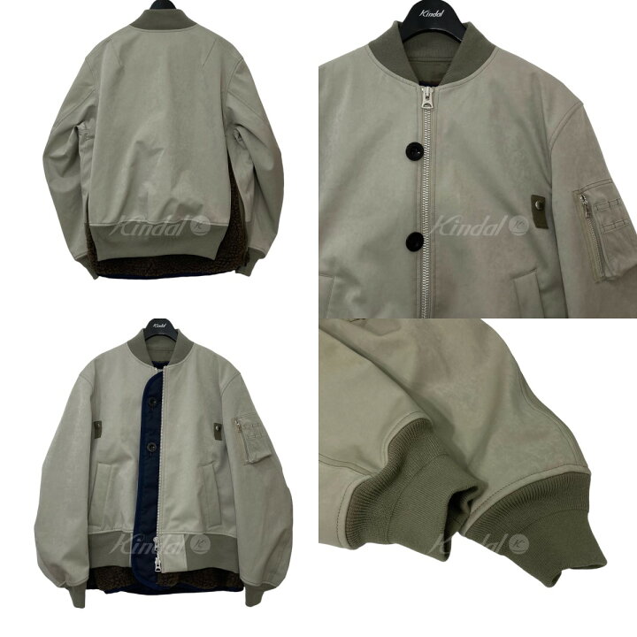 楽天市場】【中古】sacai23AW Faux Suede Mix Blouson ジャケット 23 