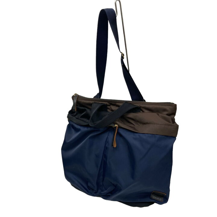 楽天市場】【中古】MARNI ×PORTER ヘルメットバッグ ブラウン×ネイビー  