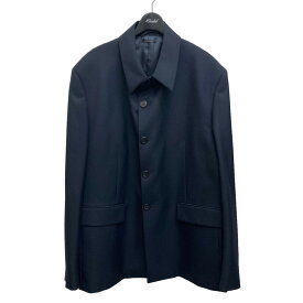 【中古】PRADA　Single breasted Wool Blend Jacket ジャケット ネイビー サイズ：56R 【251023】（プラダ）