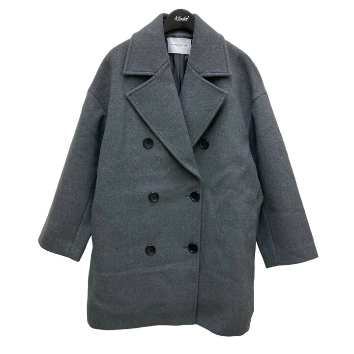 楽天市場】【中古】UNITED ARROWS メルトンPコート グレー サイズ：36 