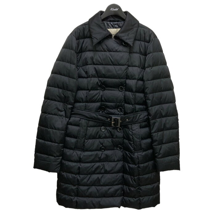 HERNO ヘルノ ダウンコート 46(XL位) 黒 【古着】【中古】（中古・古着 
