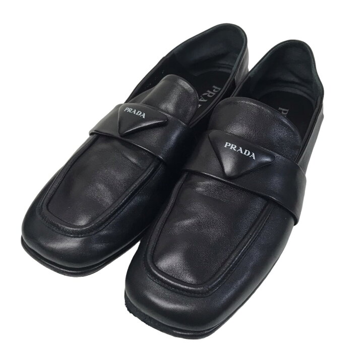 楽天市場】【中古】PRADA ナッパレザーローファー ブラック サイズ：8 