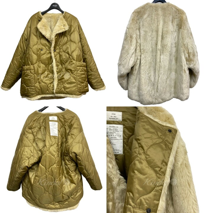 楽天市場】【中古】HYKE FAUX FUR REVERSIBLE JACKET COATリバーシブル 