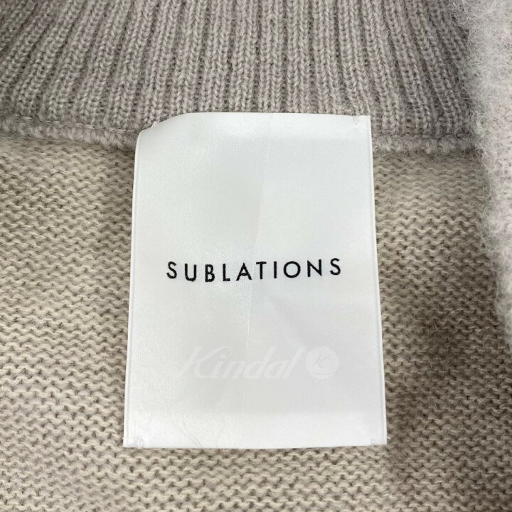 楽天市場】【中古】SUBLATIONS モヘアカーディガン S071213 グレージュ  
