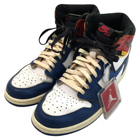 【中古】NIKE × UNION｢Air Jordan 1 Retro High OG NRG Storm Blue」 ブルー×ホワイト サイズ：27cm【価格見直し】