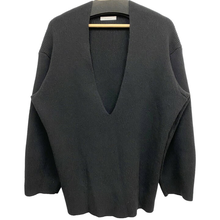 楽天市場】【中古】PHEENY 7G 1×1 Rib V-Neck Cocoon Knitウールニット 