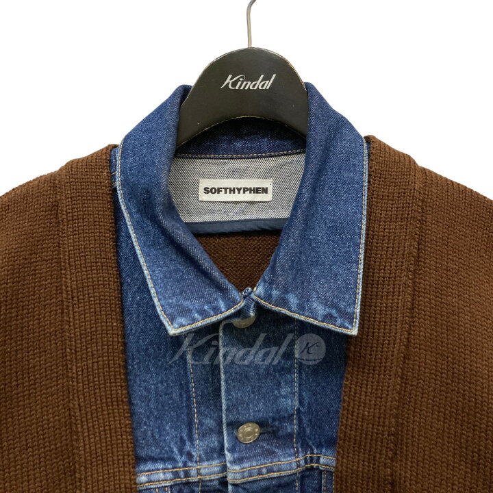 楽天市場】【中古】SOFTHYPHEN ｢DENIM MIX CARDIGAN｣デニムミックス  