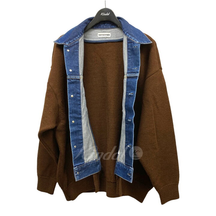 楽天市場】【中古】SOFTHYPHEN ｢DENIM MIX CARDIGAN｣デニムミックス  