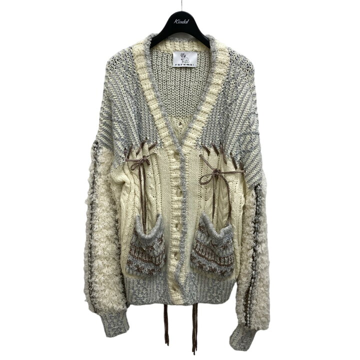 楽天市場】【中古】rurumu 20AW ボアスリーブニットカーディガン  