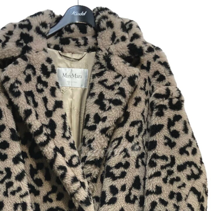 楽天市場】【中古】MaxMaraレオパード テディベアコート ベージュ 