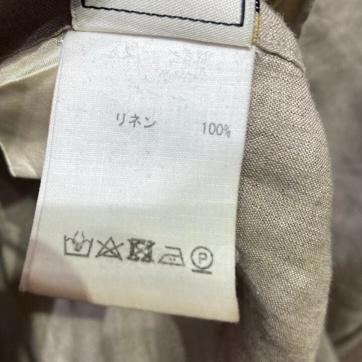 楽天市場】【中古】JUN MIKAMI リネンフリルシャツ ベージュ サイズ：F 