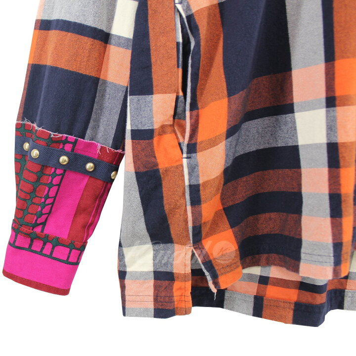 楽天市場】【中古】sacai Plaid Pullover Shirt スタッズ 切替 