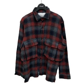 【中古】Mountain ResearchGAMESHIRT チェックシャツ MTR-3599 レッド×グレー サイズ：L【価格見直し】