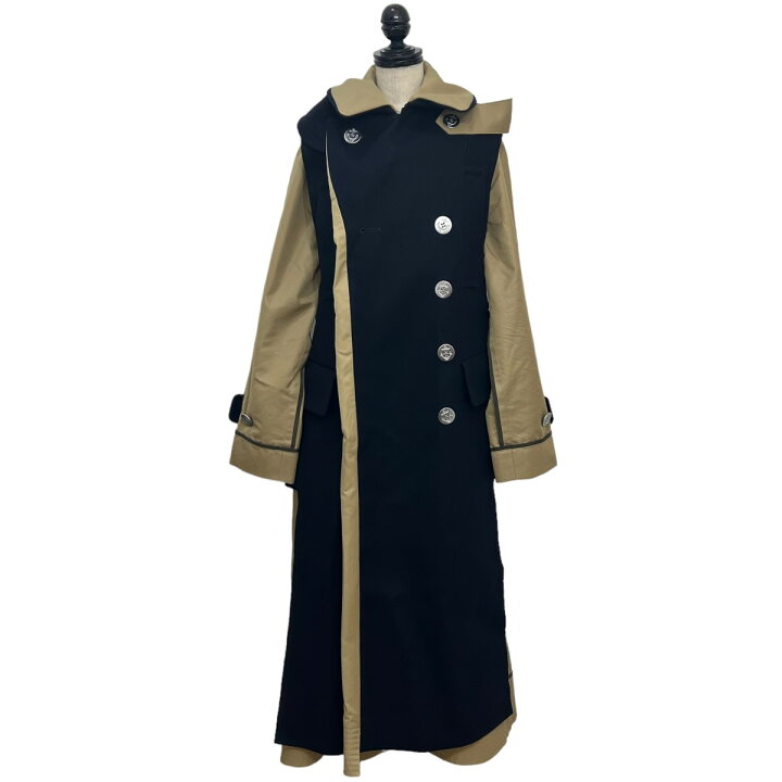 楽天市場】【中古】sacai ウール トレンチコート 21-05720 ベージュ 