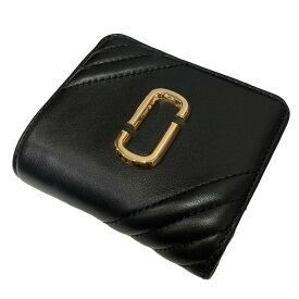 【中古】MARC JACOBS　「SNAPSHOT」2つ折り財布 ブラック サイズ：ブラック 【311023】（マークジェイコブス）