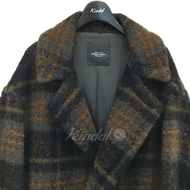 楽天市場】【中古】UNUSED 2018AWオーバーサイズチェックコート US1462 