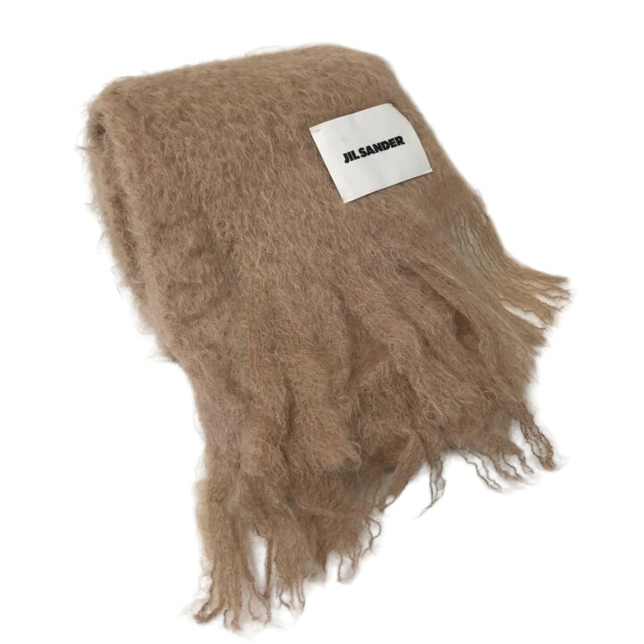 楽天市場】【中古】JIL SANDER ウールモヘアマフラー ベージュ  