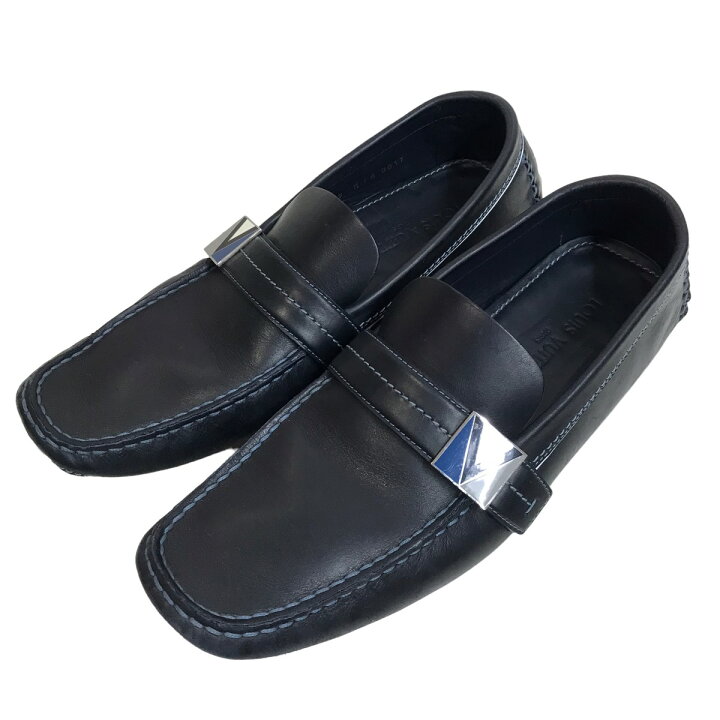 楽天市場】【中古】LOUIS VUITTONドライビングシューズ ネイビー 