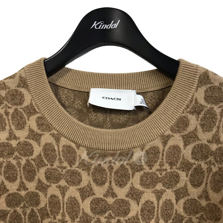 楽天市場】【中古】COACH シグネチャーニットセーター C7984 ブラウン 