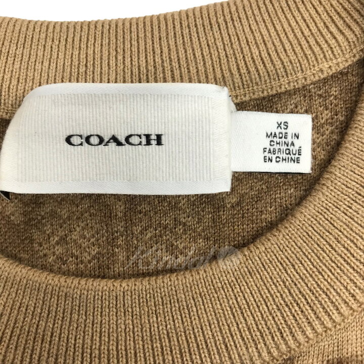 楽天市場】【中古】COACH シグネチャーニットセーター C7984 ブラウン 