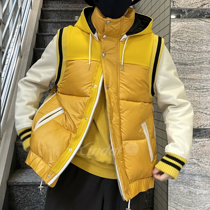 楽天市場】【中古】sacai 21AWArm Leather Padded Jacket PrimaLoft  