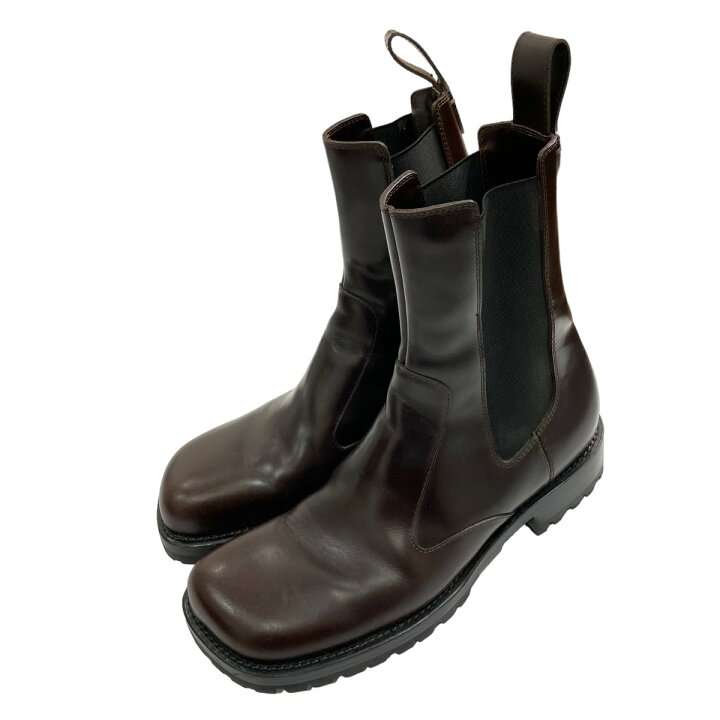 楽天市場】【中古】DRIES VAN NOTEN サイドゴアブーツ ブラウン サイズ 