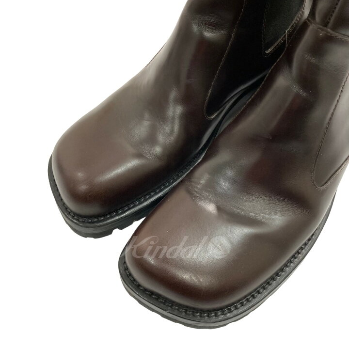楽天市場】【中古】DRIES VAN NOTEN サイドゴアブーツ ブラウン サイズ 