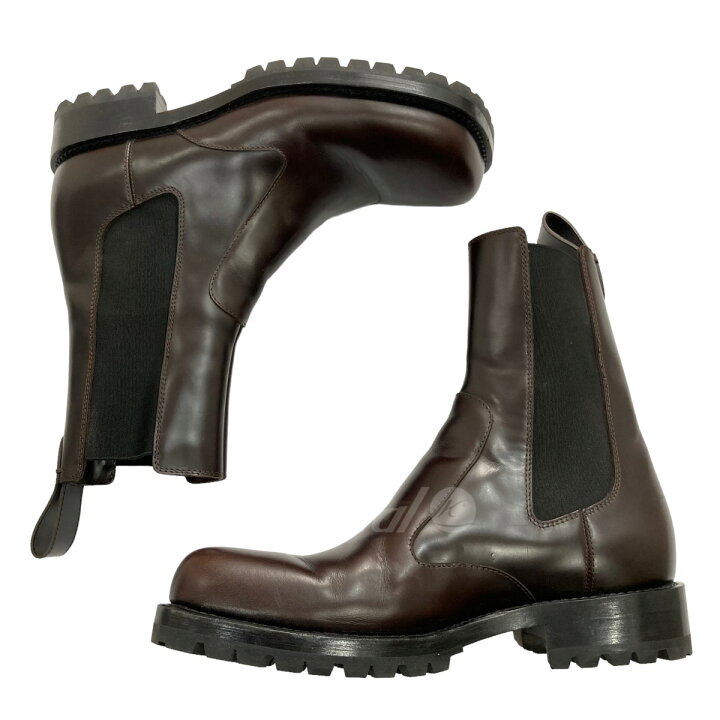 楽天市場】【中古】DRIES VAN NOTEN サイドゴアブーツ ブラウン サイズ 