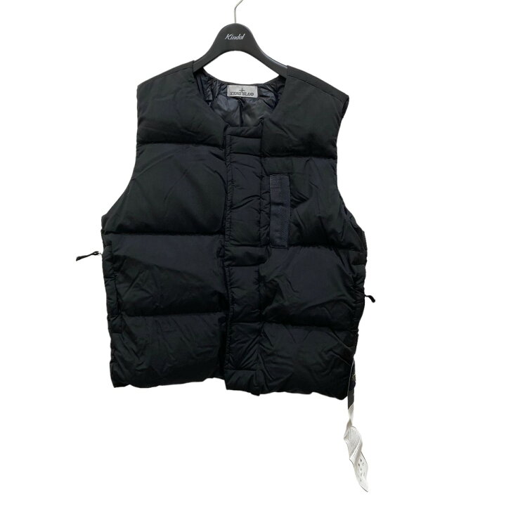 楽天市場】【中古】STONE ISLAND 22AW ナイロン ダウンベスト ブラック 