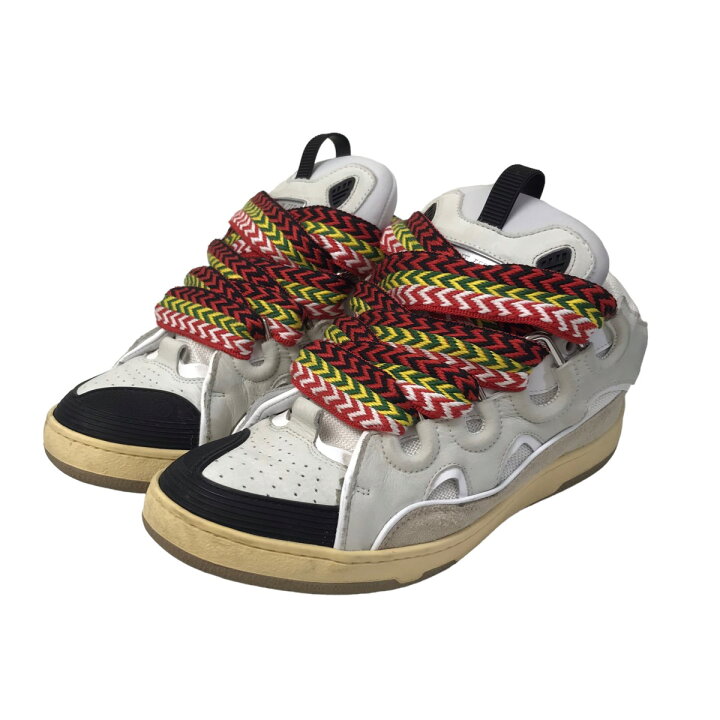 楽天市場】【中古】LANVIN「Leather Curb Sneakers」 FM-SKRK11-DRA2 