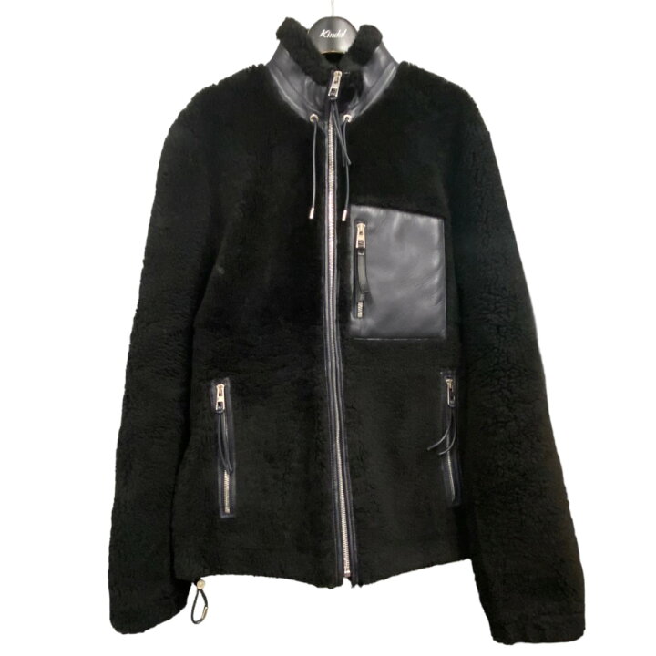 楽天市場】【中古】LOEWE｢LEATHER SHEARLING JACKET｣レザー切替 