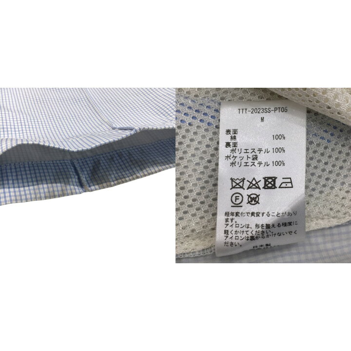 楽天市場】【中古】TTT MSW23SS｢Three layer pants｣イージーチェック 