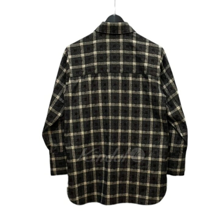 楽天市場】【中古】AKIRA NAKA ファーチェックシャツ ブラウンx 