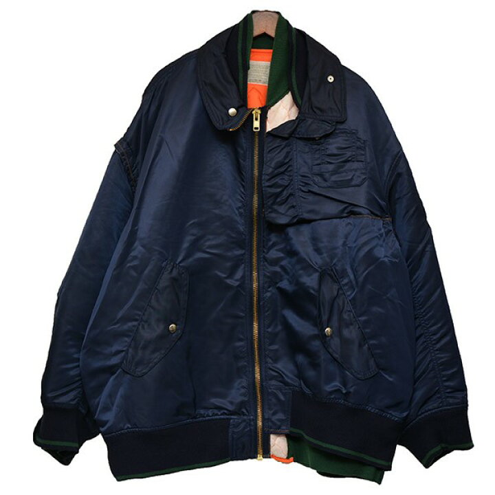 楽天市場】【中古】kolor 2022AW ナイロンサテンMA-1 ジャケット  