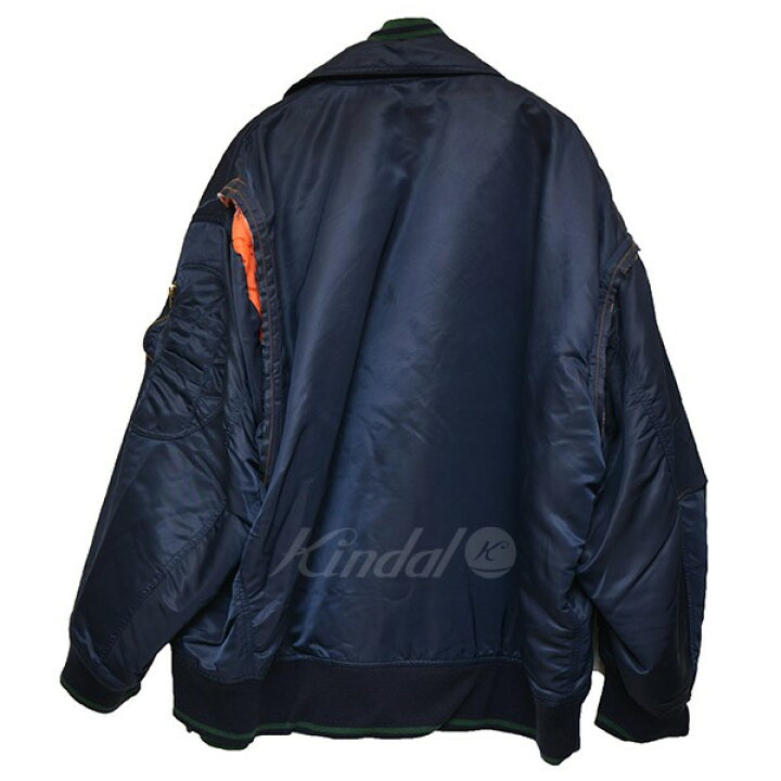 楽天市場】【中古】kolor 2022AW ナイロンサテンMA-1 ジャケット 